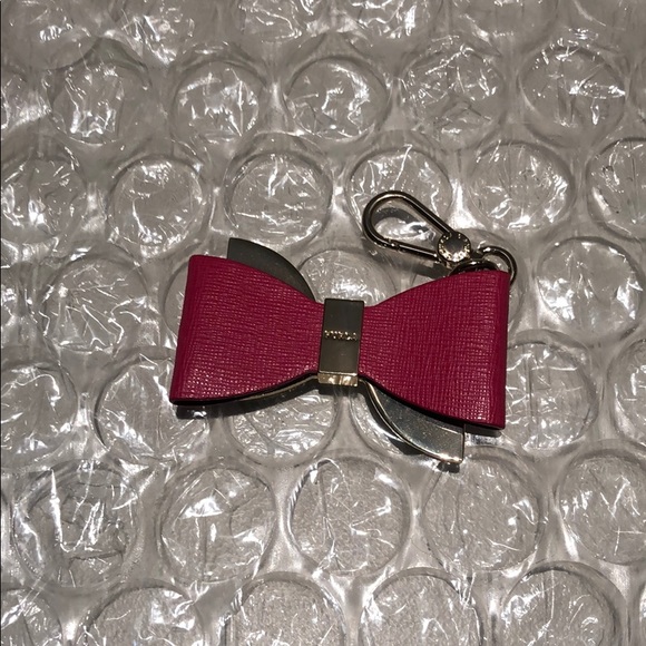 Furla Venus saffiano leather bow key chain. - Picture 3 of 5